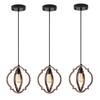 MWZ 3 Pack Farmhouse Pendant Lights Kitchen Island,Rustic 1-Light Small