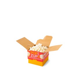Popzup Popper - New Way to Microwave Popcorn | No Chemicals, Silicone, Plastic | Non-GMO, Gluten Free, Eco-Friendly | US Made & Grown | Equals 12 Large Microwave Popcorn Bags