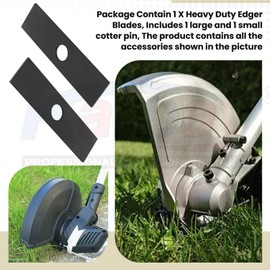 Karbay 5 Pcs 69601553630 Replacement Edger Blades for Echo Edger PE-200 PE-210 PE-225 PE-260 E225 PE230 PE260 PE265 PE311 - Contain Cotter Pins