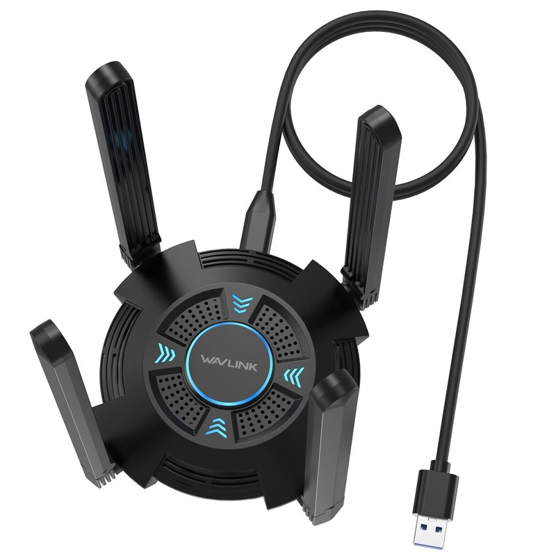 Wavlink 5400Mbps Wireless USB 3.0 Wifi 6E Adapter Dongle Tri-Band