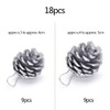 Christmas Pine Cones, 18 Pieces Mini Natural Pine Cone with