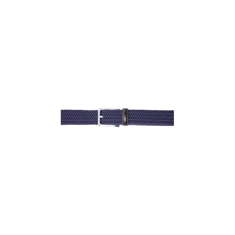 BRAX Men's Hi Flex Elastic Braided Belt, 22 Navy