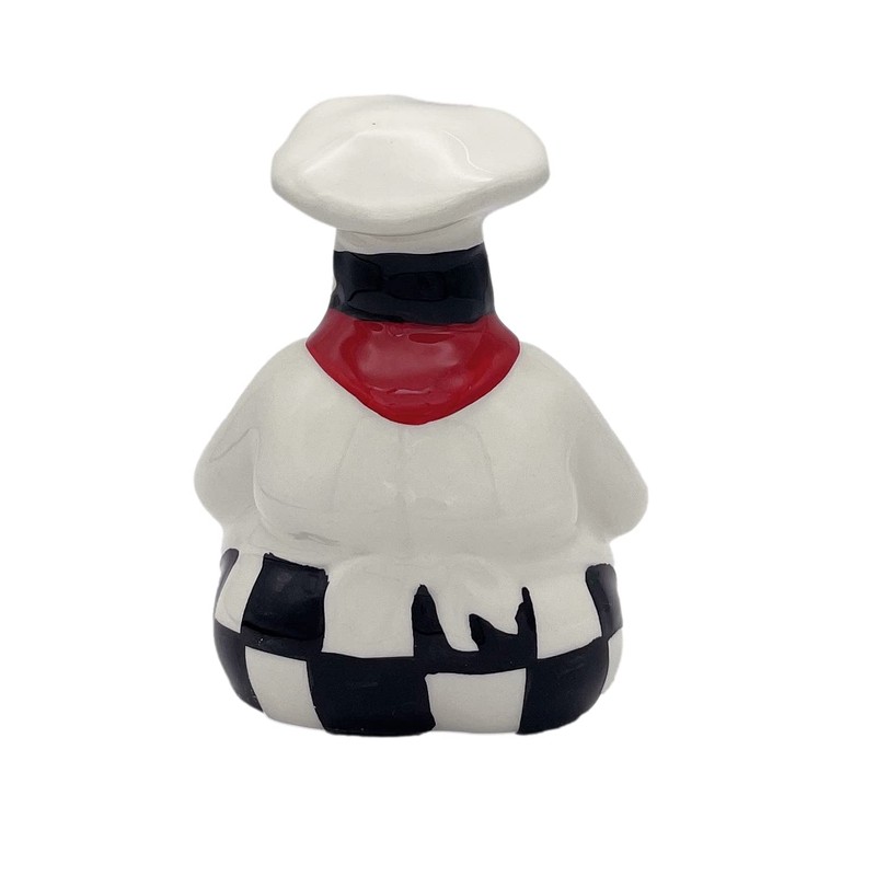 ACK Fat Bistro Chef Ceramic Hand Painted Sponge Holder for