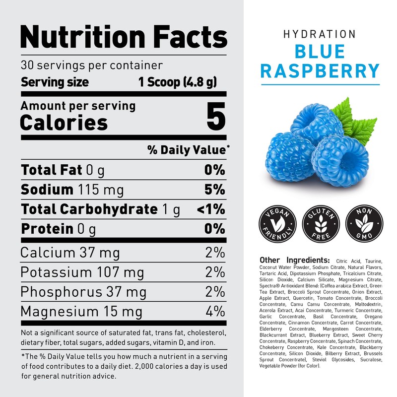 Kaged Daily Hydration | Sugar Free Electrolyte Powder Drink Mix