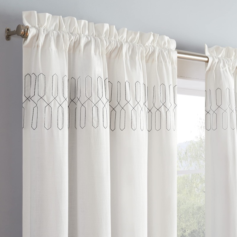 Vue Arashi Indigo Curtains for Living Room 52" x 95"