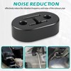 4PCS Exhaust Rubber Mounts,12mm 2 Hole Car Exhaust Hanger Bracket,Universal