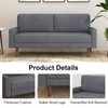 EBELLO Corduroy Loveseat 67" Sofa, Minimalist Couch, 2 Seats Sofa