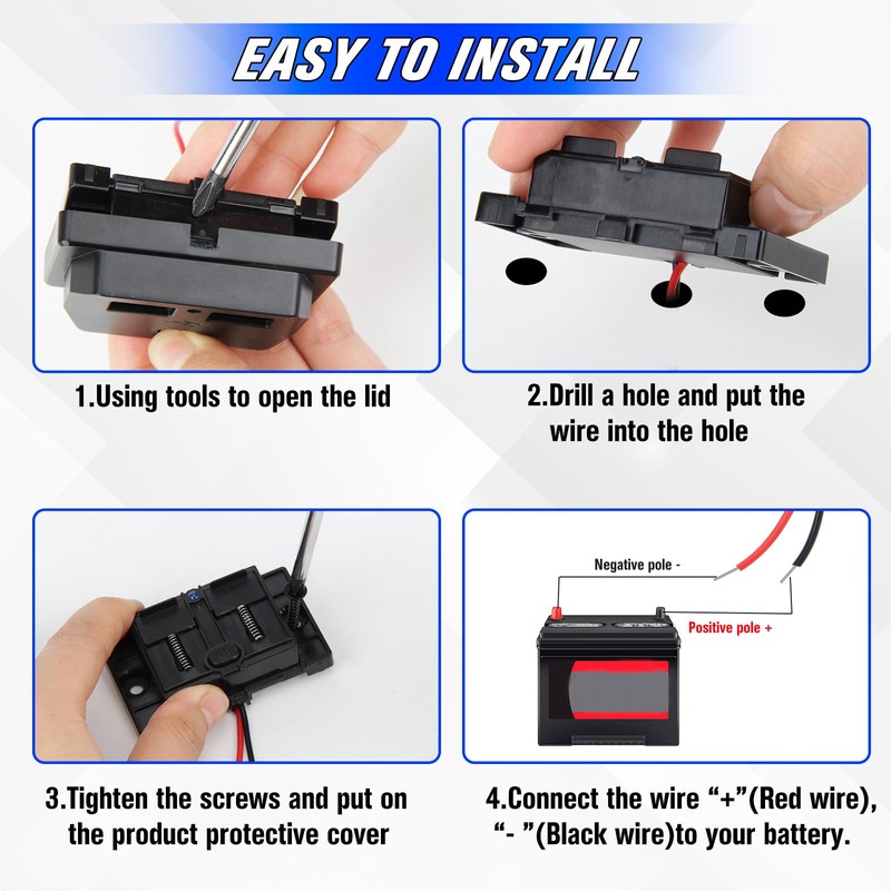 OPL5 12V/24V RV USB Outlet with On/Off Switch,Quick Charger QC