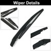 Ruolin Car Rear Windscreen Wiper, Black, Replacement Rear Wiper Arm