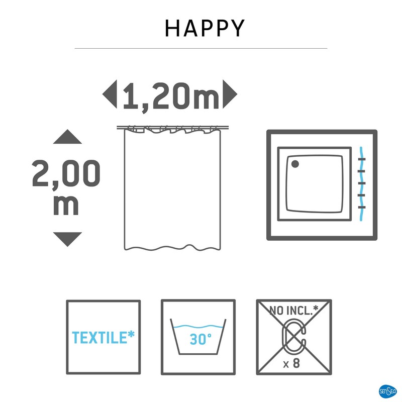 SENSEA Shower Curtain