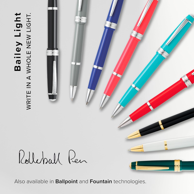 CROSS Bailey Light Rollerball Pen (Line Width F, Ink Colour: