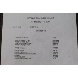 Federal Mogul National Transmission & Axle Differential Bearing Seal Kit