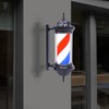 YIYIBYUS 28'' Barber Pole, Barber Shop Pole Light, Rotating LED