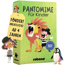 Rabano Art Pantomime for Children, Educational Game & Gift for Girls and Boys, Games from 4, 5, 6, 7, 8, 9 Years, Easter Gifts, Children, Outdoor Game