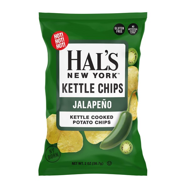Hal's New York Kettle Cooked Gluten Free Jalapeno Flavored Potato
