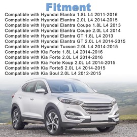 JDMON Crankshaft Main & Connecting Rod Bearing Kit Compatible with Hyundai Elantra/Tucson, Kia Forte/Forte5/Soul 1.8L 2.0L L4 2011-2016 Replace 21020-2E100 23060-2E000 23060-2E100 23060-2E001 (20)