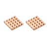 sourcing map Pack of 2 Heatsink Kit Pure Copper 15