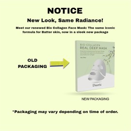 dueric Bio-Collagen Real Deep Mask, Anti-Wrinkle Lifting Overnight Hydrating Face Masks, Pore Minimizing, Restores Skin Elasticity & Firmness, Korean Skin Care 34g x4ea