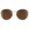 Solar Women's silver sunglasses, Brown turtle
