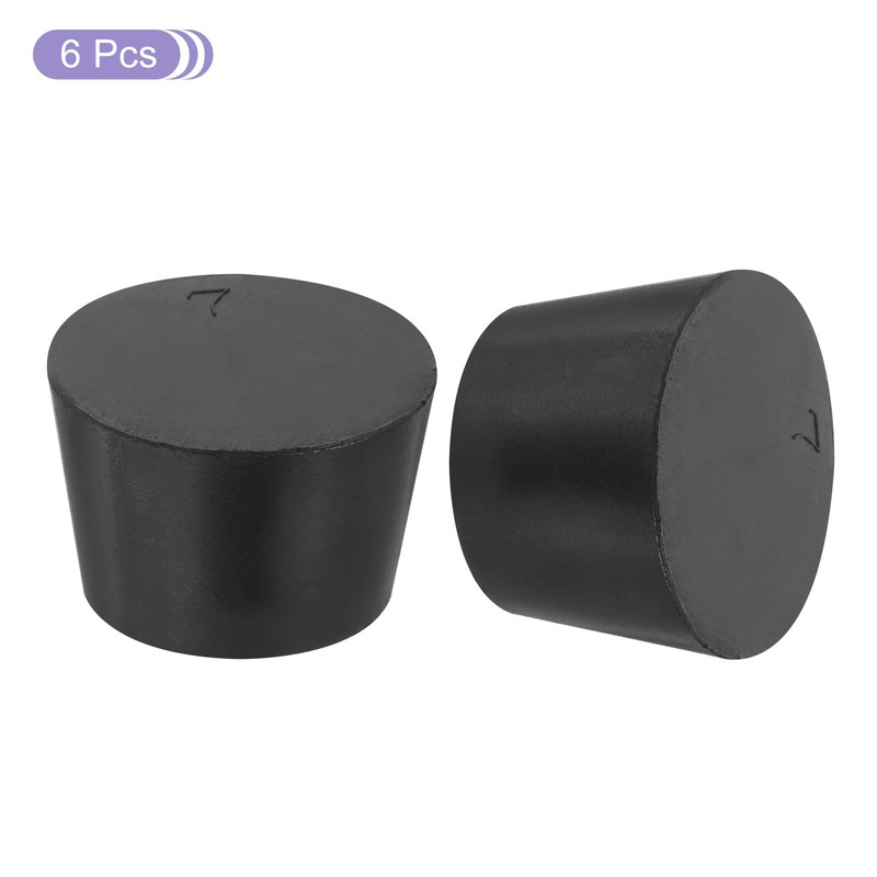 sourcing map Rubber Tapered Plug 28mm to 37mm Solid Test