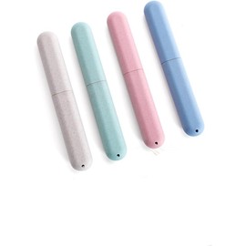 Healifty Porta Cepillos Dentales Viaje Plástico Portátil Caja Para Cepillo De Dientes Estuche Para Cepillos De Dientes 4 Piezas 7.87X1.18X0.78In Para Camping Senderismo Casa