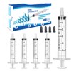 50Pcs 5ml Syringes With Caps for Refilling and Measuring Liquids,