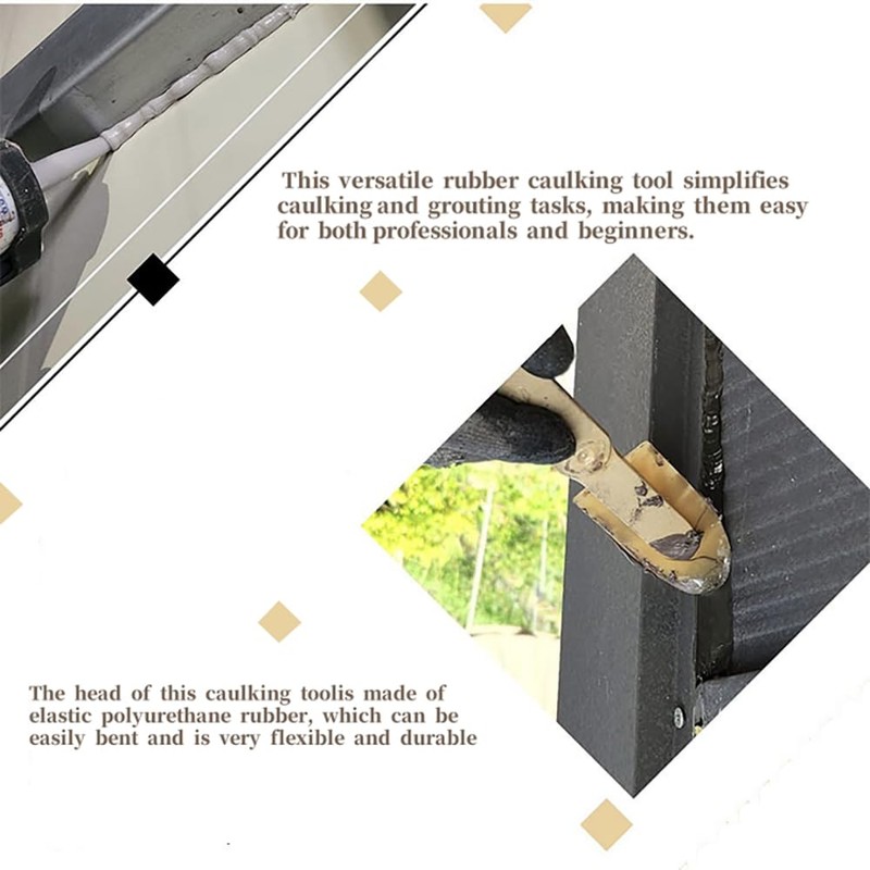 JTGYMY 8 Pcs Multitool Set Rubber Caulking Tool Kit for