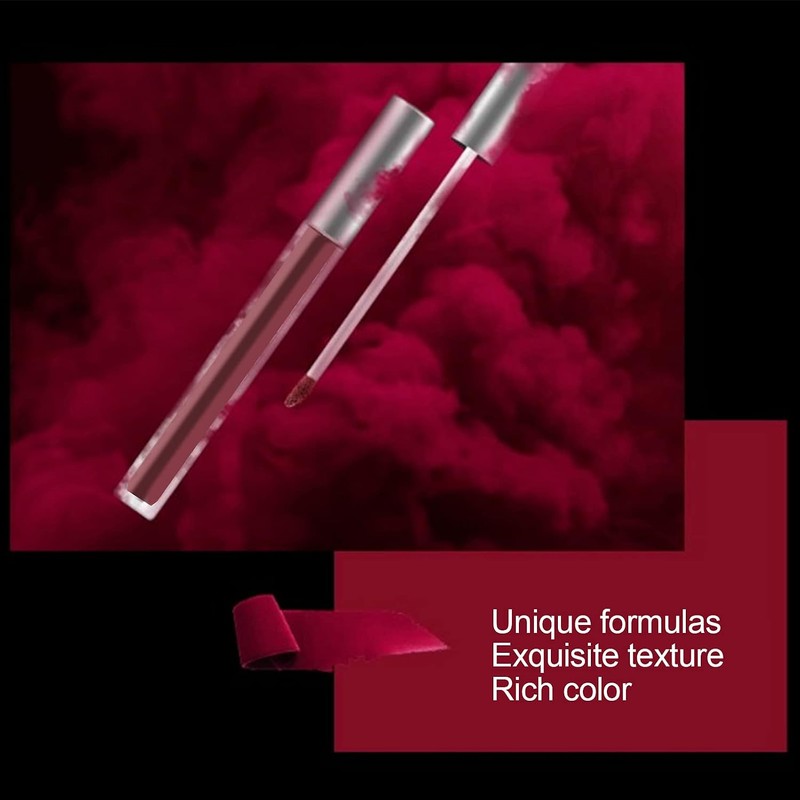 Juego de 16 brillos de labios de color mate, de