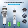 BESTBOMG® Hair Clippers & Trimmer Ceramic T-Blade Cordless Haircut Sets