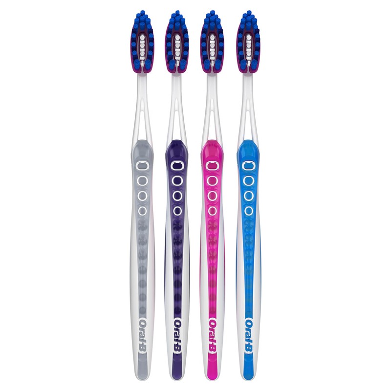 Oral-B 3D White Deep Stain Remover toothbrushes, 4 Count Toothbrush