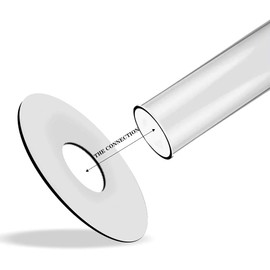 Acrylic Scrunchies Holder Stand Clear Jewelry Organizer Hair Scrunchy Holder The Perfect Scrunchy Display Organizer ertical Bracelets and Scrunchies Holders for Teen Girl Gifts Headband Holder (1Pcs, white)