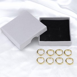 JUZICHEN 3-7 Pairs Silver Gold Hoop Earrings for Women, Stainless Steel, Stainless Steel