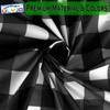 PARTY ULYJA Black Gingham Checkered 2 Pack Plastic Tablecloth Rectangle
