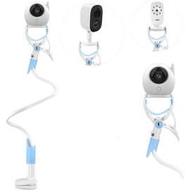 Bytebliss Universal Baby Monitor Holder with Strap | Flexible Baby Camera Mount Shelf | No Drilling | A Safer Monitor Stand for Your Baby