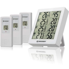 Bresser Temeo Hygro Quadro Thermometer with 3 Outdoor Sensors