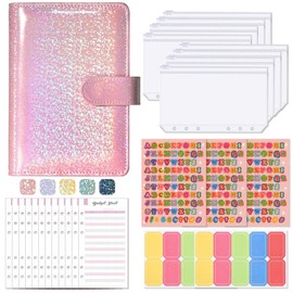 A6 PU Leather Budget Organiser Budget Planner Financial Planner Budget Binder for Budgeting Money Saving Folder