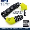 URBAN UR446 Antifurto Casco Moto Lucchetto con Codice Cavo Blocco