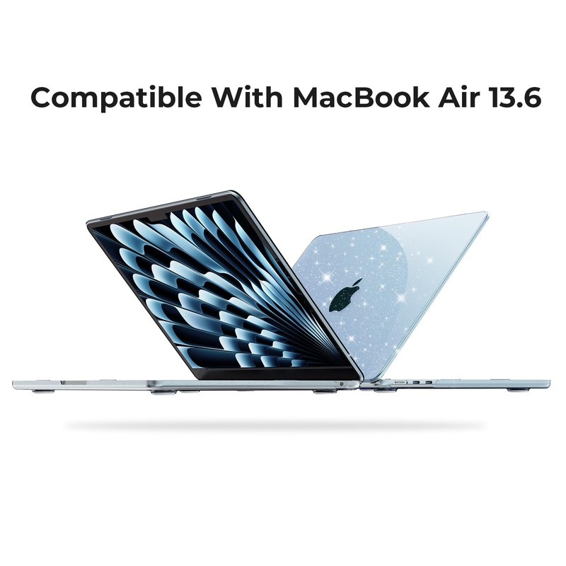 EooCoo Case Compatible with MacBook Air 13 inch M5 2026-2022