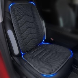 AEROiVi Car Seat Cushion with Back Support Pillow,Breathable 3D Air Mesh,Non-Slip Bottom, Lumbar Support Car Seat Cushion for Long Sitting,Comfort Car Seat Protector,Car Seat Pad Works with Truck,SUV