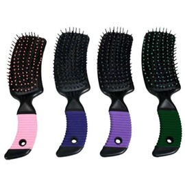 Showman Mane & Tail Brush w/Rubber Grip Handle