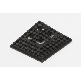 Dri-Dek® - 2"x12" Edges & 2"x2" Corners - Flexible Patio, Lanai, Balcony, Basement & Pool Deck Flooring Beveled Ramps (2"x2" Dri-Dek Corner - 4-Pack, Black)