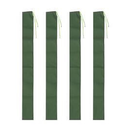 YOKIVE 4 Pcs Sand Bags for Flooding, Flooding Control Long Canvas Thickening Sand Bags with Elastic Band for Doors (Green, 6-Feet)