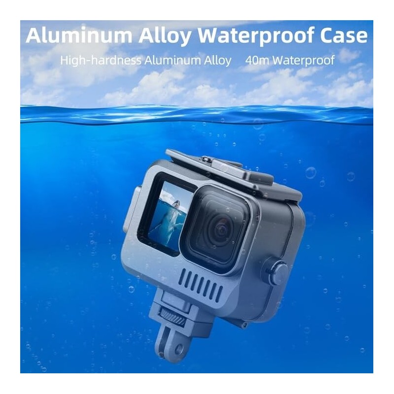 Aluminum Waterproof Housing Case for GoPro Hero 4K (2024)