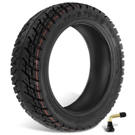 GLDYTIMES 10x2.75 Tubeless Off-Road Vacuum Tire, 10x2.75-6.5 10 Inch, Fits Speedway Dualtron Joyor Titan Segway Gotrax Mten3 Okai Beetle Hitway H5 Electric/Gas Scooter balance Scooter