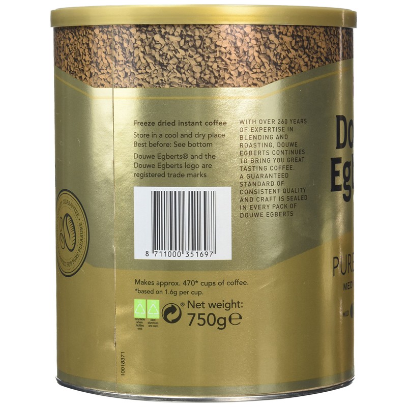 Douwe Egberts Pure Gold Instant Coffee - 1 x 750g