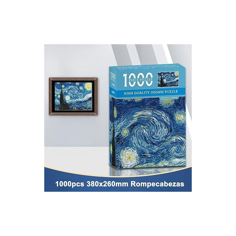 JESWO Rompecabezas 1000 Piezas, Puzzle para Familia Adultos Niños, 38X26cm