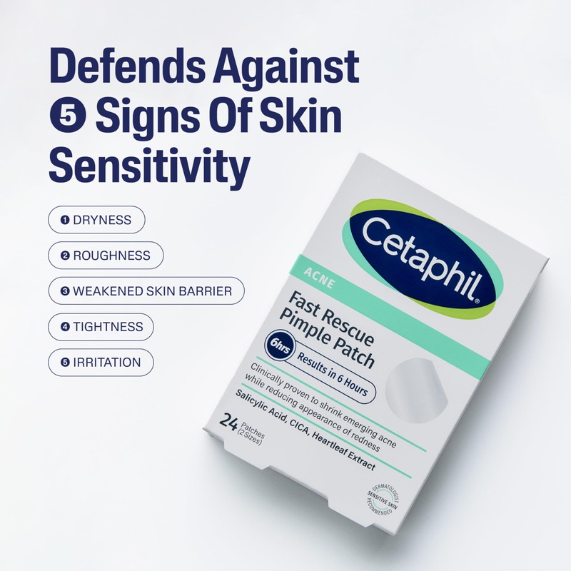 Cetaphil Cetaphil Acne Patches, Pimple Patches for Sensitive Skin, Formulated