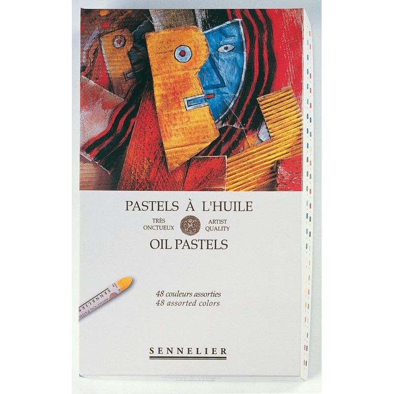 SENNELIER Cardboard Oil Pastel Set, 48 Count (Pack of 1),