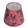 Large Beautiful Lampshade, Modern Simple Velvet Exquisite Flamingos Pattern Conical