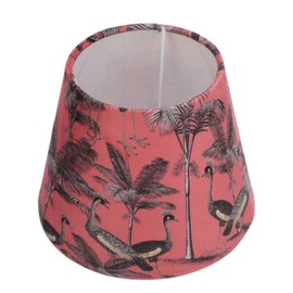 Large Beautiful Lampshade, Modern Simple Velvet Exquisite Flamingos Pattern Conical Table Desk Lamp Shade for E27 E14 Lamp Head (Peacocks)